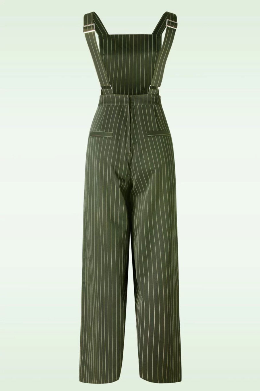 Banned Retro Playsuits & Jumpsuits | Stripe Sail Latzhose In Grun