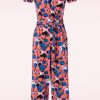 Zilch Playsuits & Jumpsuits | Melanie Jumpsuit In Bouquet Coral