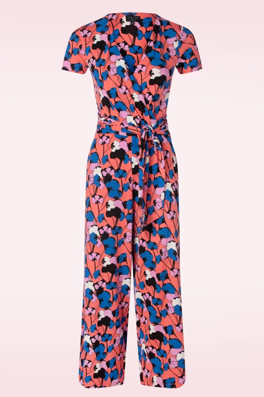 Zilch Playsuits & Jumpsuits | Melanie Jumpsuit In Bouquet Coral