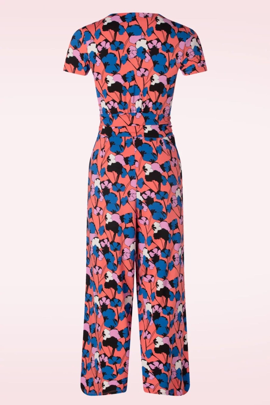 Zilch Playsuits & Jumpsuits | Melanie Jumpsuit In Bouquet Coral