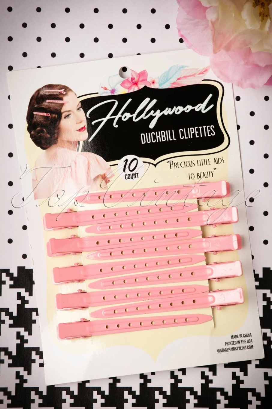 Lauren Rennells Haarstyling | Vintage Hairstyling: Hollywood Duckbill Clipettes In Pink