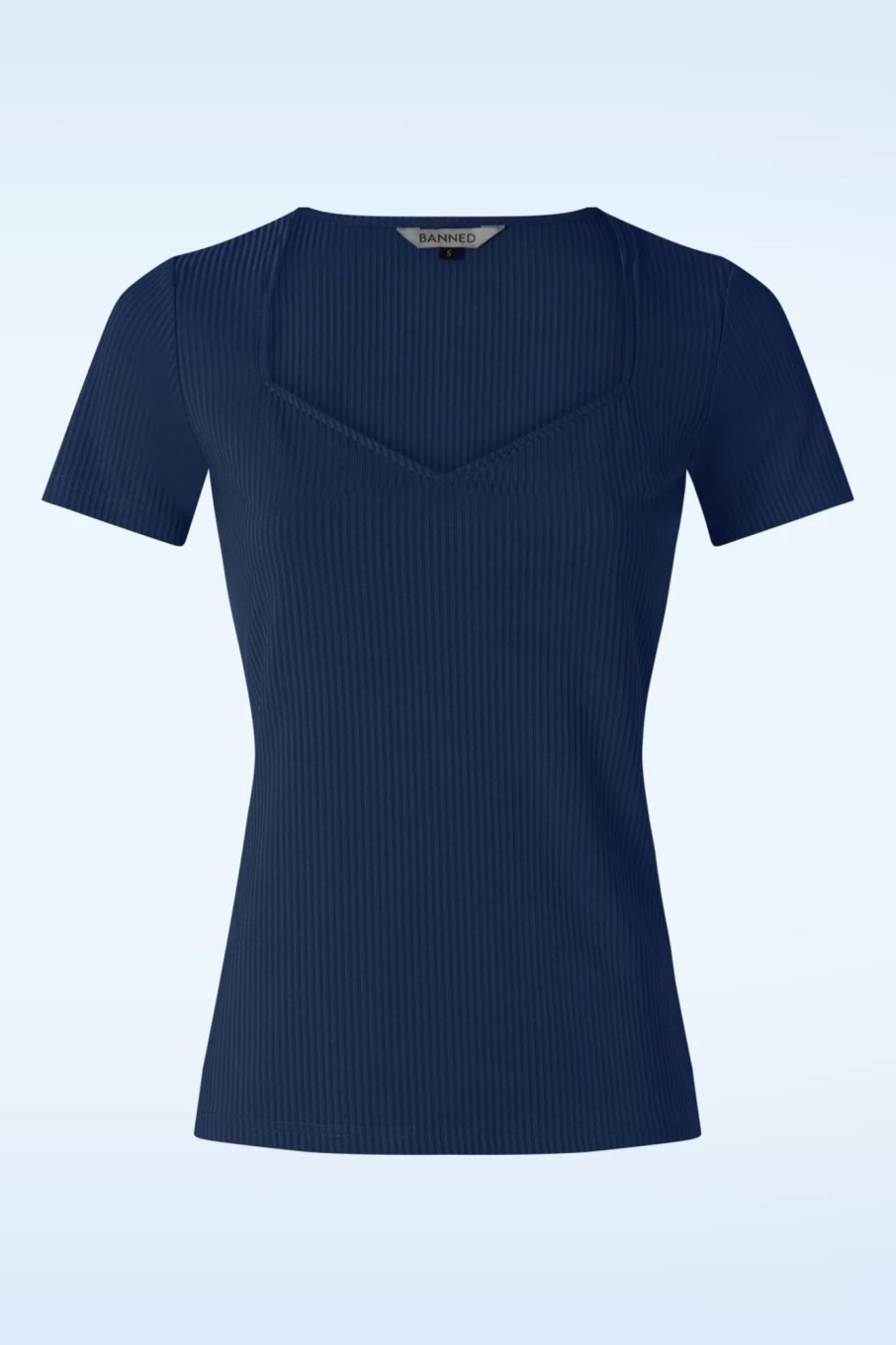 Banned Retro T-Shirts | Fara Top In Marineblau