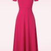 Vintage Chic for Topvintage Plus Sizes Kleider | Mindy Maxi Kleid In Hot Pink