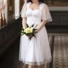 Topvintage Boutique Collection Swing Kleider | Exklusiv Von Topvintage ~ Holly Bridal Swing Kleid In Weis