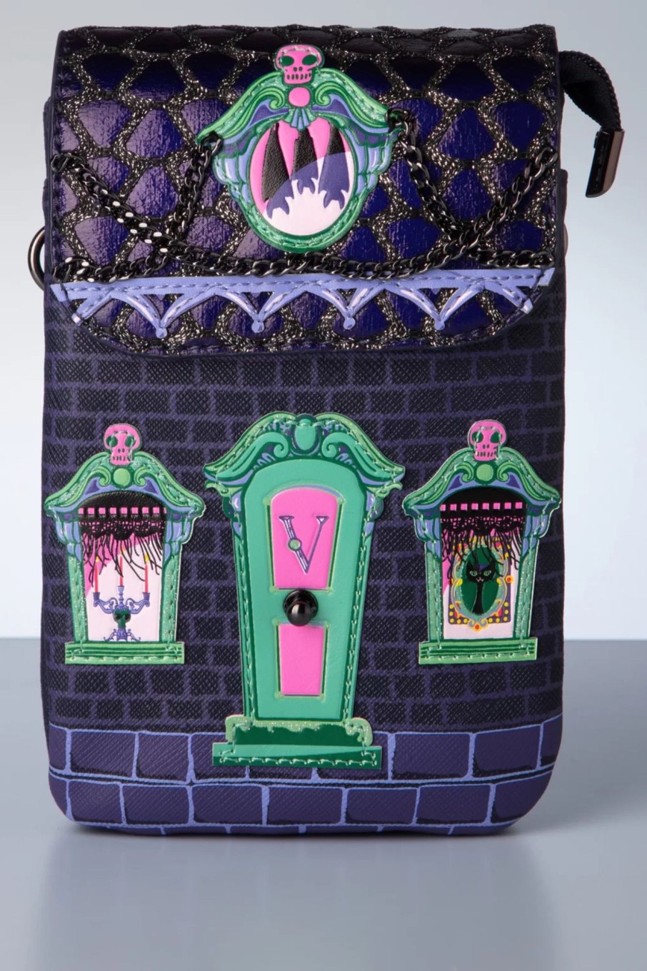 Vendula Taschen | Cat Dracula'S Haunted House Handytasche In Lila