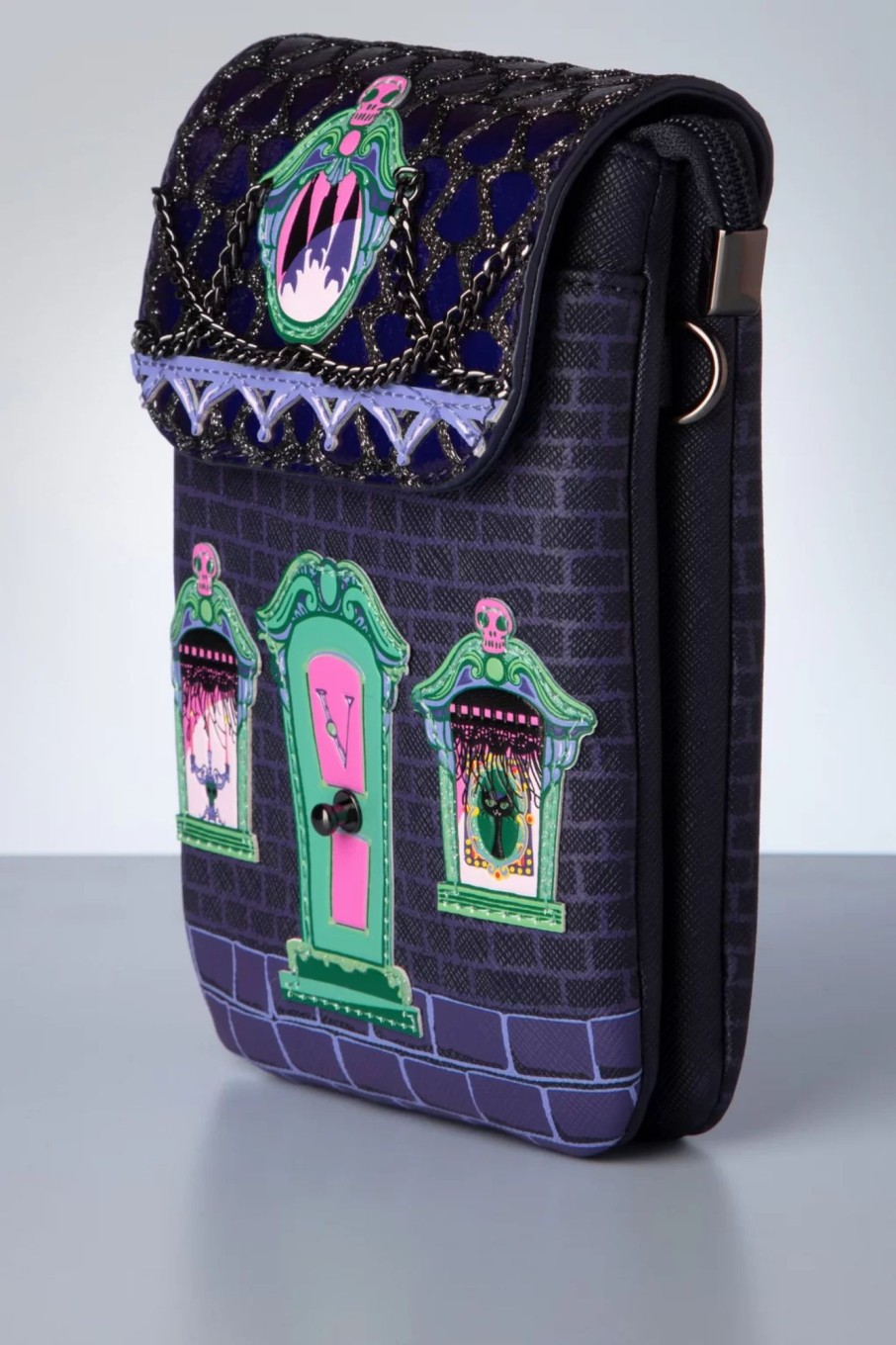 Vendula Taschen | Cat Dracula'S Haunted House Handytasche In Lila