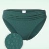 Cyell Bikinis | Flora Regular Bikinihose In Teal