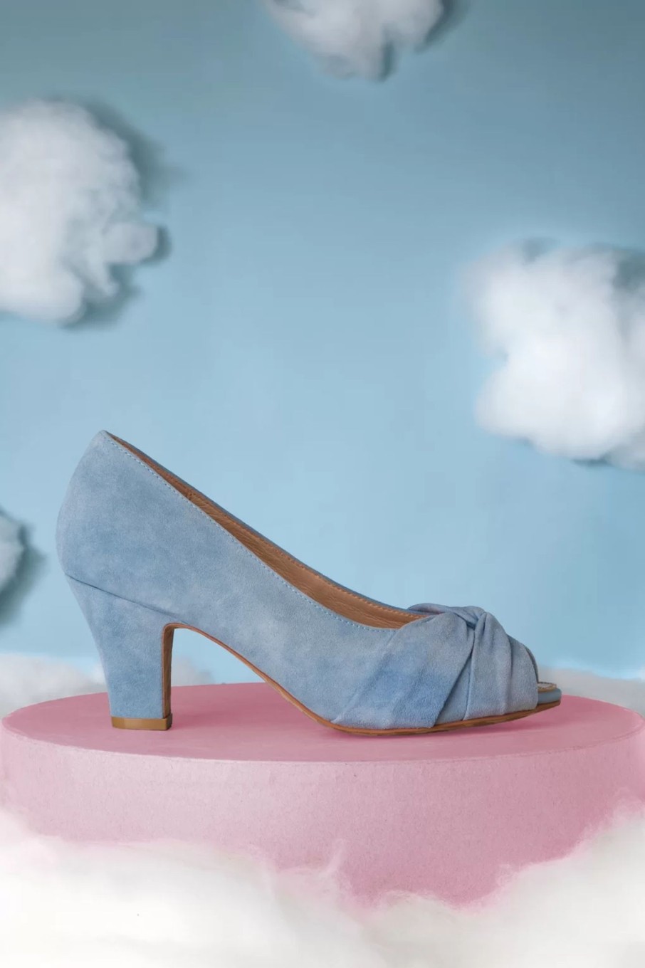 Lola Ramona u2665 Topvintage Pumps | Ava Love Me Truly Peeptoe Pumps In Blassem Blau