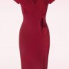 Vintage Chic for Topvintage Plus Sizes Kleider | Darcy Etuikleid In Tiefem Rot