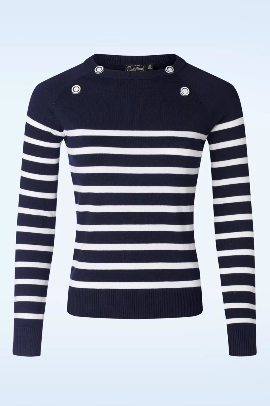 Vixen Pullover | Nautical Stripe Pullover In Marineblau