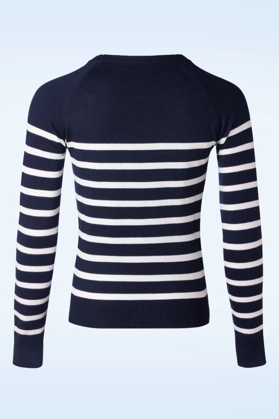 Vixen Pullover | Nautical Stripe Pullover In Marineblau