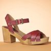 Gru00fcnbein Sandalen | Lena Clogs In Rot