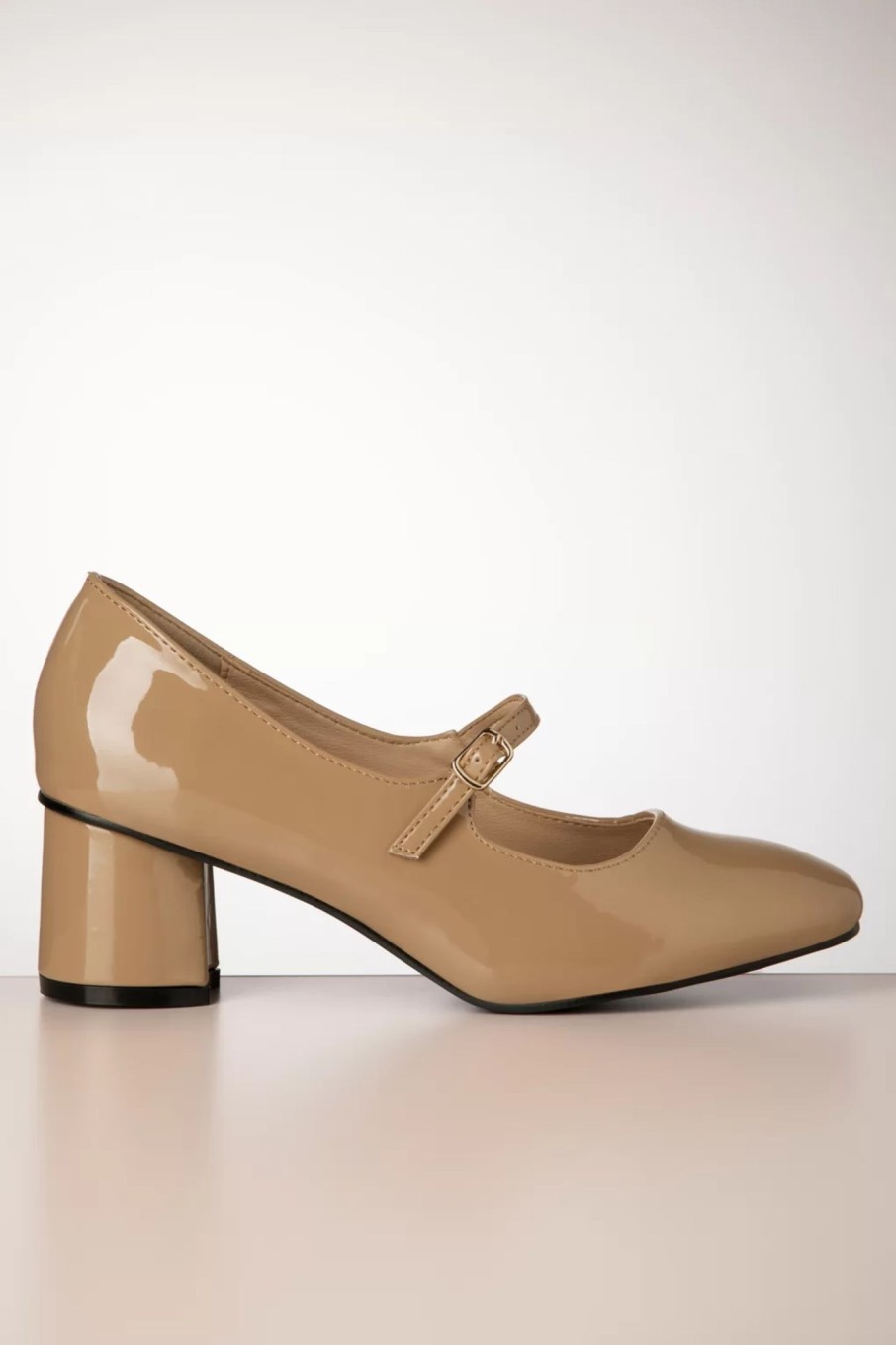 Banned Retro Pumps | Annie Mary Jane Pumps In Latte