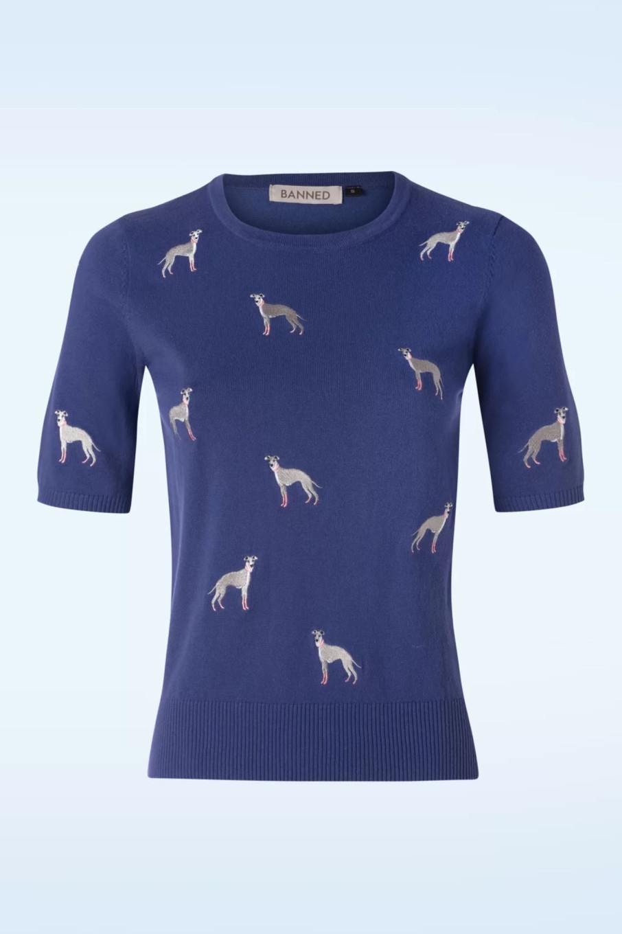 Banned Retro Pullover | It'S A Whippets World Pullover In Blau