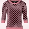 Vixen Pullover | Pullover Mit Herzmuster In Rosa