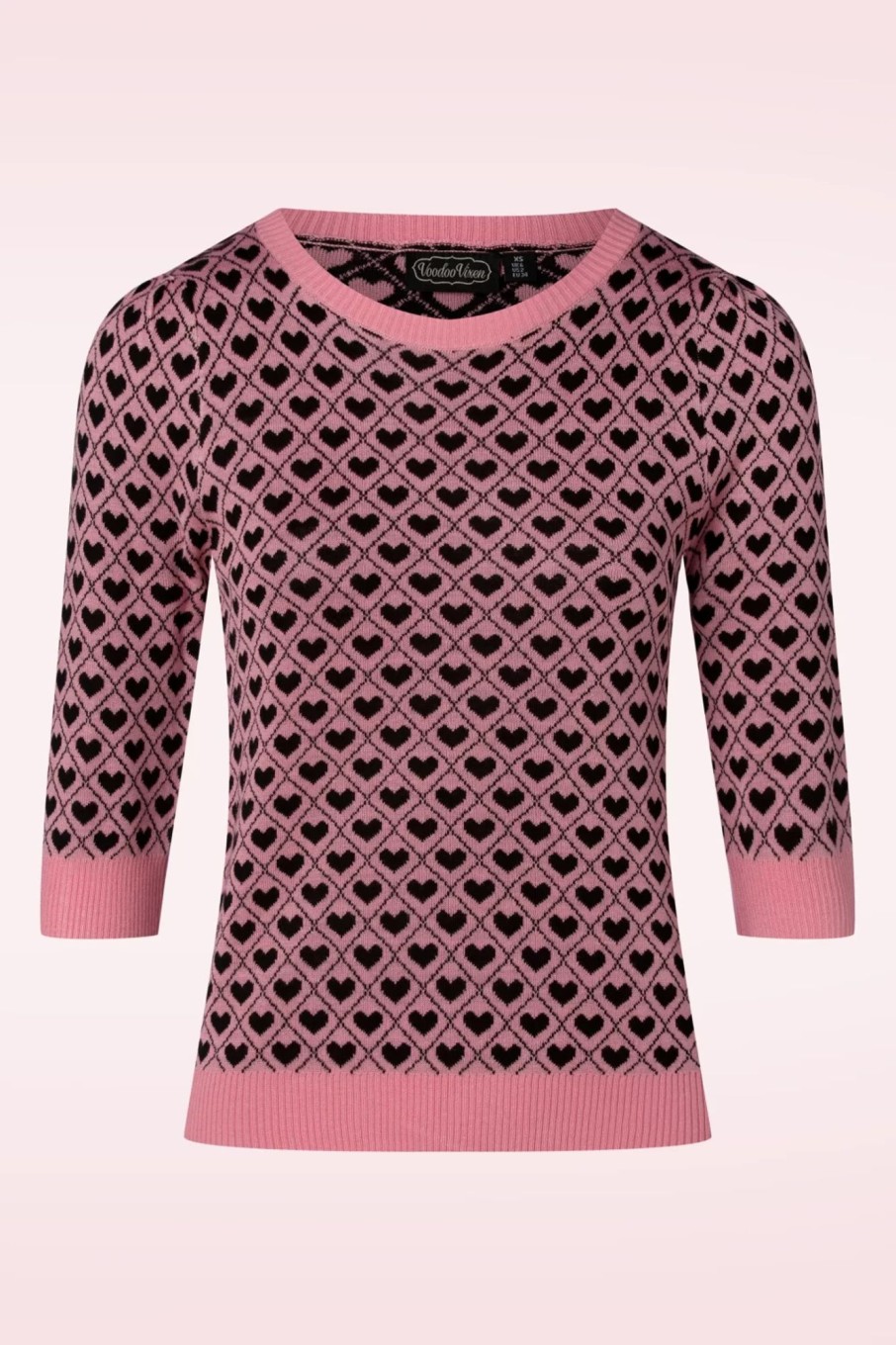 Vixen Pullover | Pullover Mit Herzmuster In Rosa