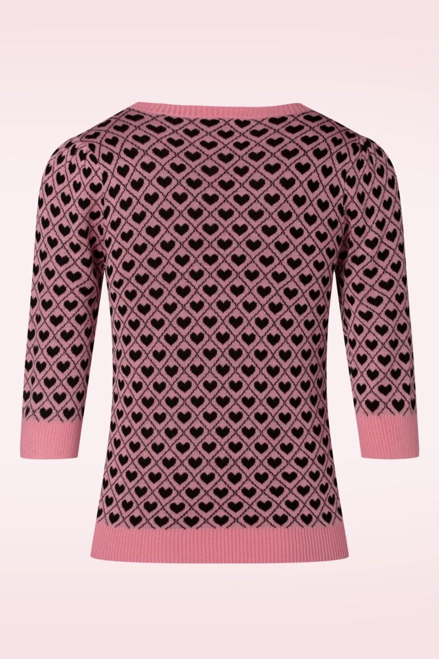 Vixen Pullover | Pullover Mit Herzmuster In Rosa