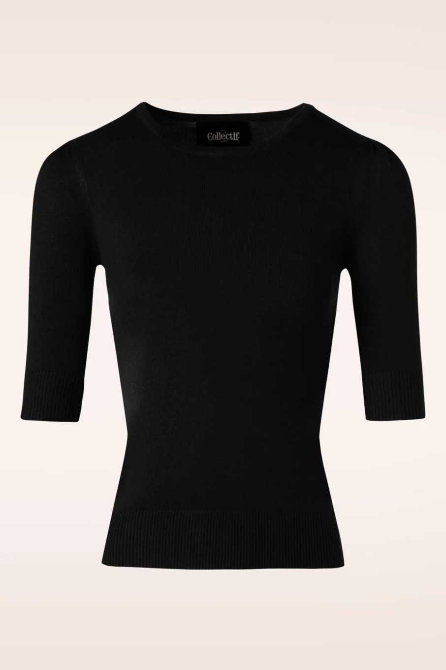 Collectif Clothing Pullover | Chrissie Strickoberteil In Schwarz