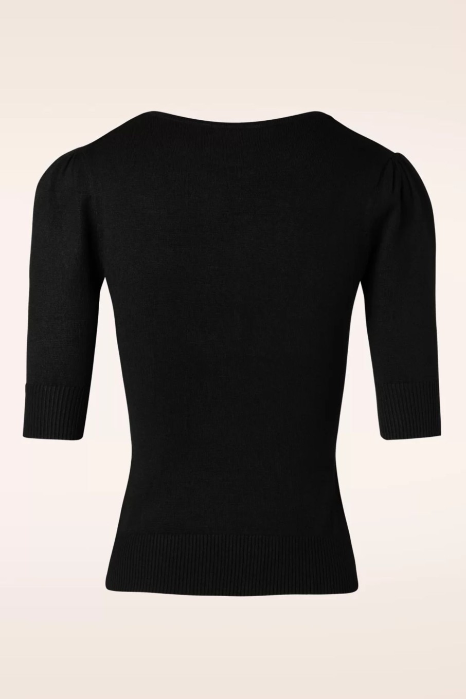 Collectif Clothing Pullover | Chrissie Strickoberteil In Schwarz