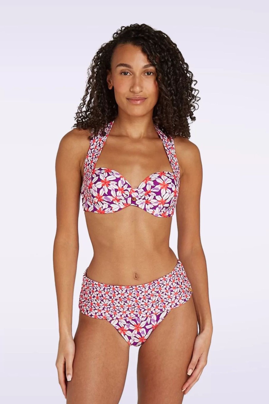 TC Beach Bikinis | Multiway-Bikinioberteil „Summer Flowers" In Lila