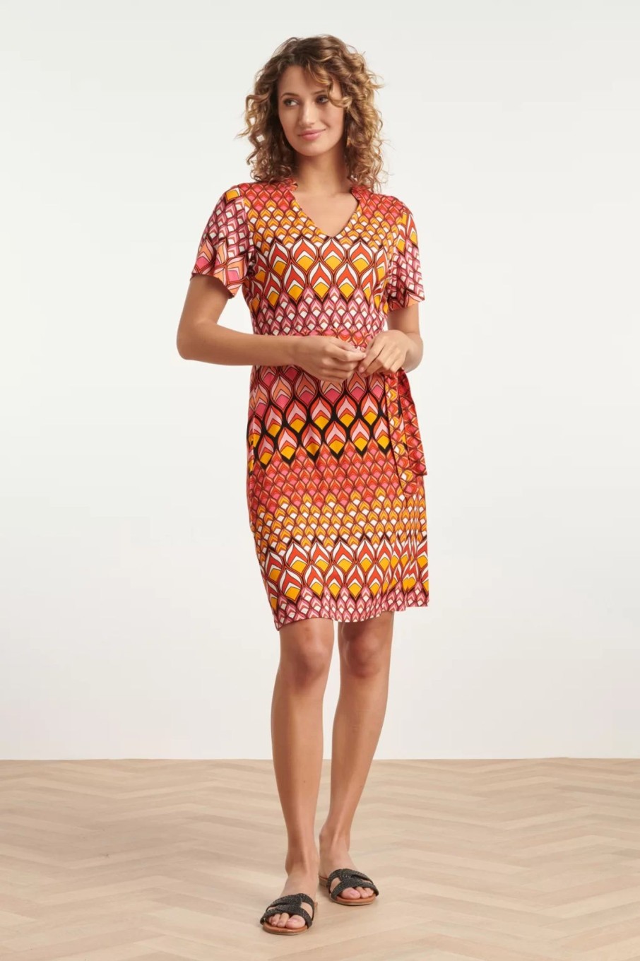 Smashed Lemon Plus Sizes Kleider | Alba Kleid In Multi