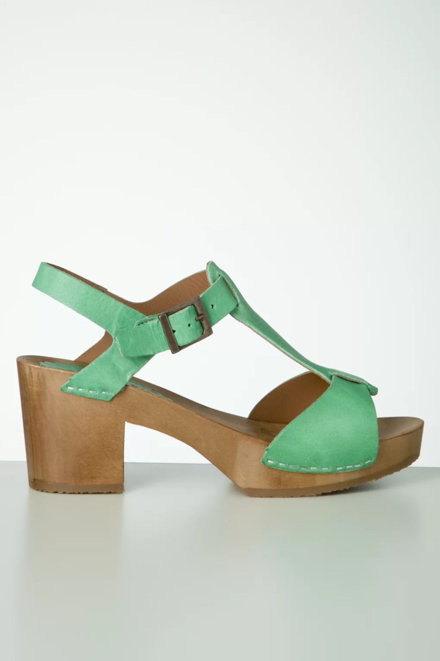 Gru00fcnbein Sandalen | Amy Clogs In Grun