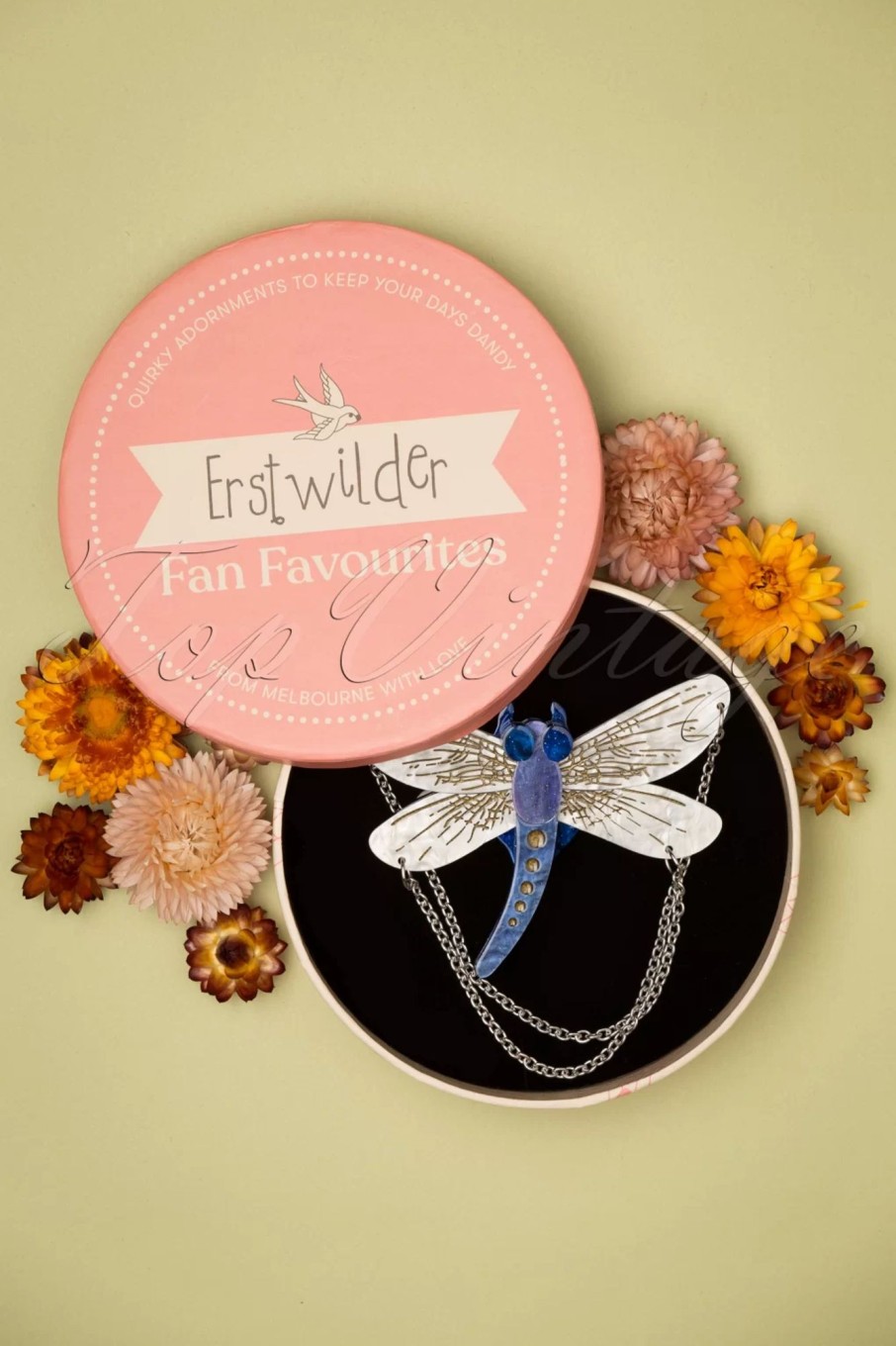 Erstwilder Schmuck | As The Dragon Flies Brosche