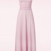 Vintage Chic for Topvintage Plus Sizes Kleider | Grecian Glitter Maxi Kleid In Rose Shadow