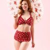 Esther Williams Bikinis | Klassische Polka-Bikinihose In Rot Und Weis