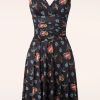 Vintage Chic for Topvintage Plus Sizes Kleider | Grecian Tattoo Kleid In Schwarz