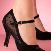 Banned Retro Pumps | Elegante Punkte-Pumps In Schwarz