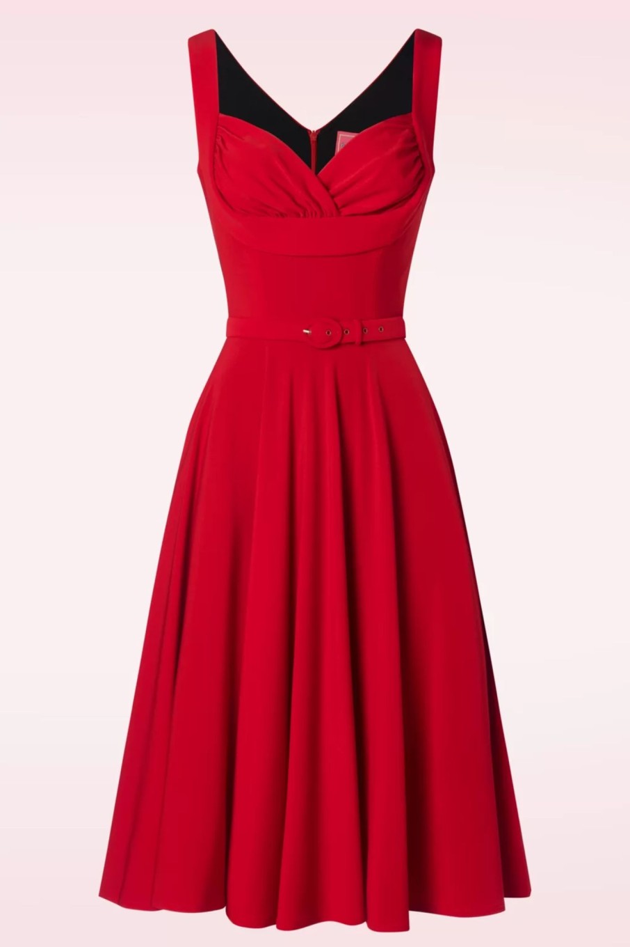 Glamour Bunny Uni Kleider | The Gina Lee Swing Kleid In Scarlet Rot