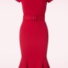 Vintage Chic for Topvintage Plus Sizes Kleider | Gwen Bleistiftkleid In Rot