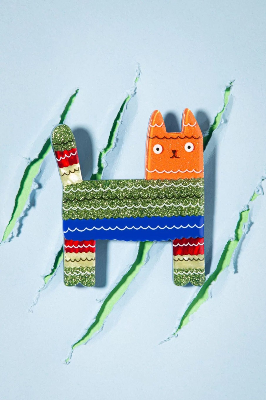 Erstwilder Schmuck | Pinata Katzen Brosche