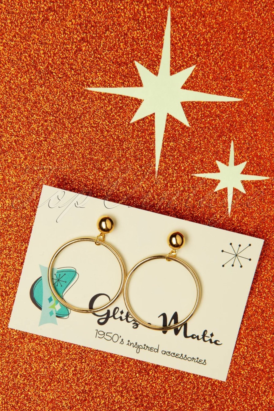 Glitz-o-Matic Schmuck | Hoop Ohrringe In Gold