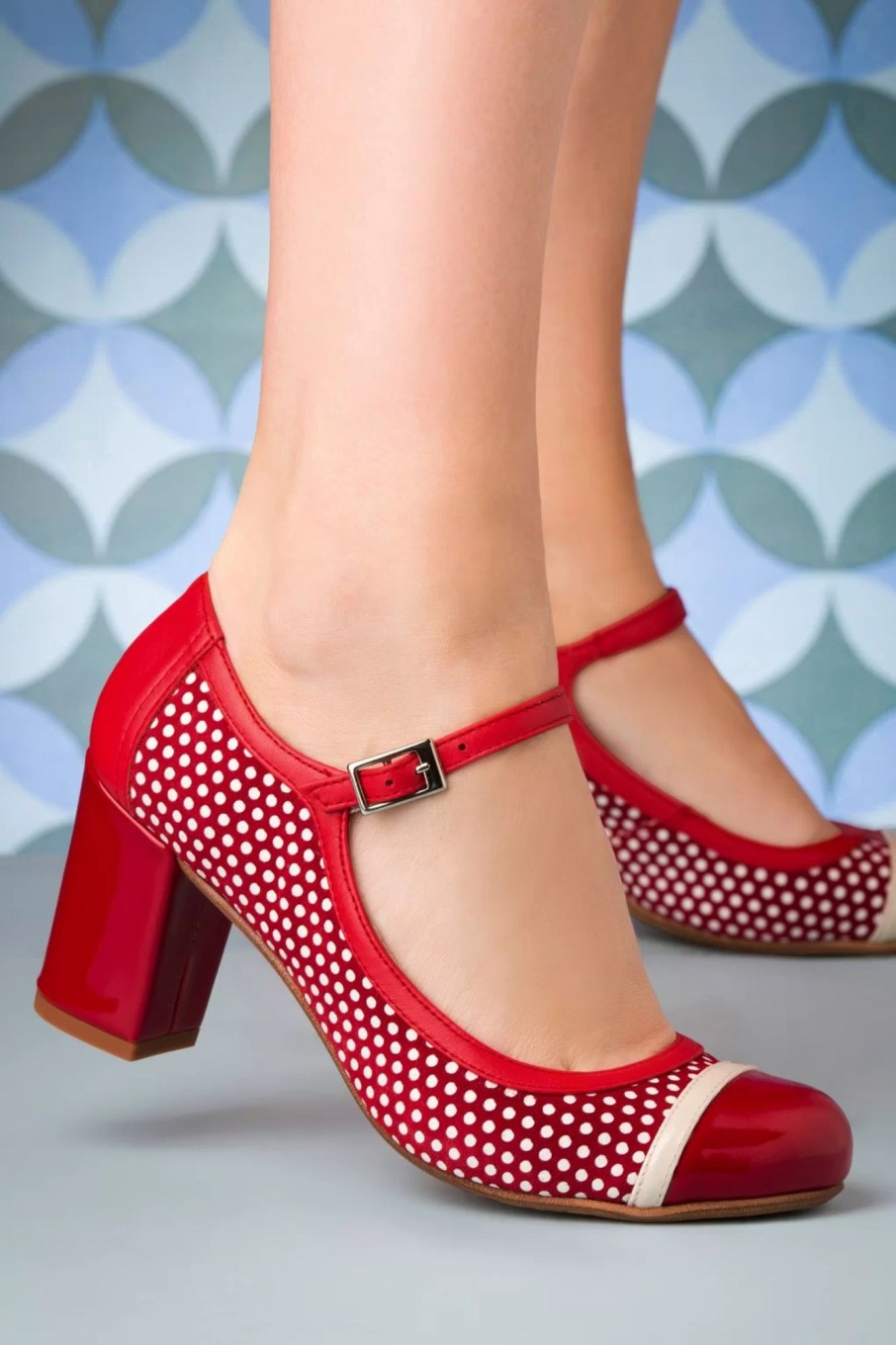 Nemonic Pumps | Charol Leder Mary Jane Pumps In Rot