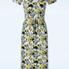 Zilch Plus Sizes Kleider | Monique Kleid In Bouquet Lemon