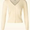 King Louie Strickjacken | Heart Ajour Strickjacke In Creme