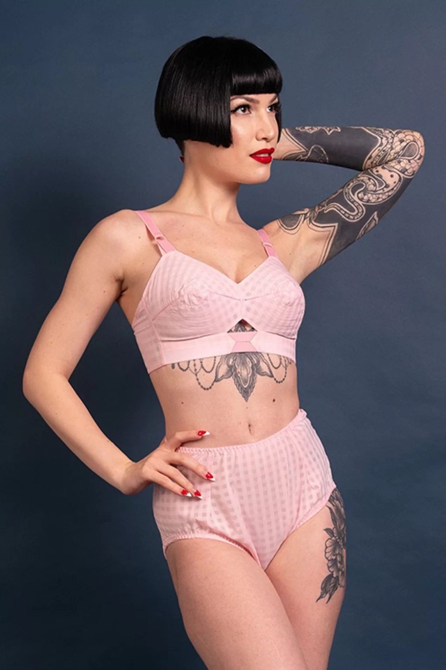 What Katie Did Dessous | Kim High Waist Knickers In Hellrosa