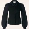 Collectif Clothing Blusen | Jerry Bluse In Schwarz