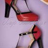 Banned Retro Pumps | Country Rose Heels In Rot