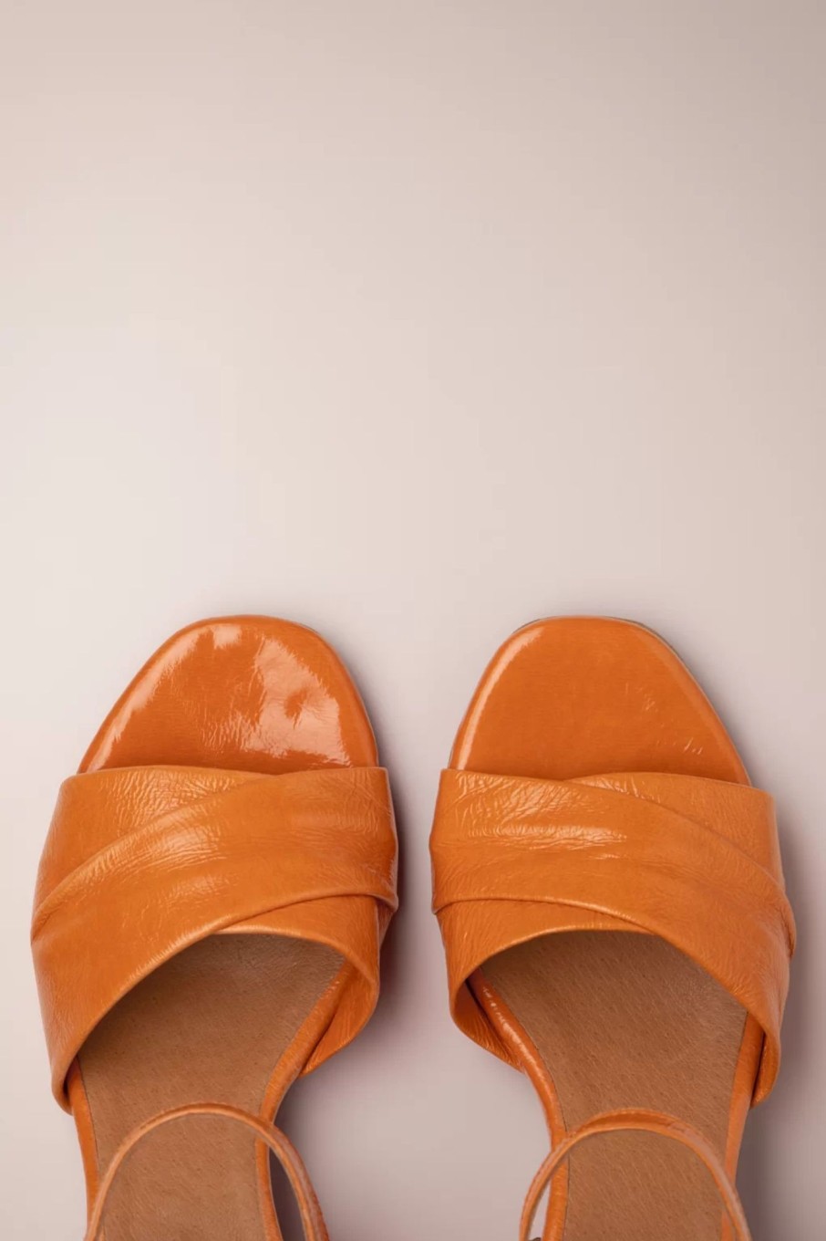 Miz Mooz Sandalen | Bela Sandale In Lack Orange