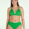 TC Beach Bikinis | Triangel-Bikinioberteil „Slide" In Leuchtendem Grun Mit Relief