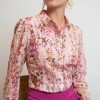 Very Cherry Blusen | Jane Plumeti Blumen Bluse In Rosa