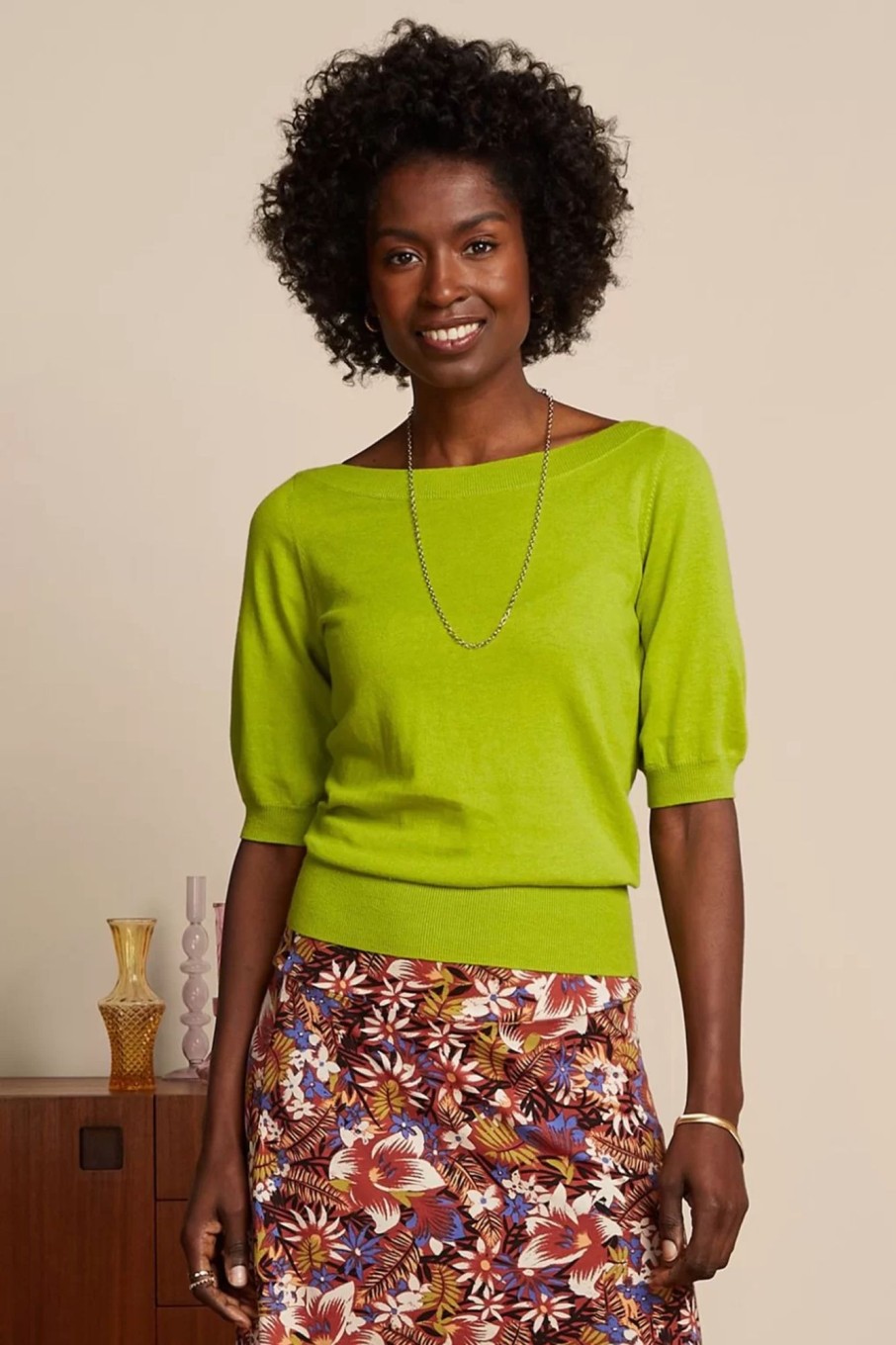 King Louie Pullover | Ivy Cocoon Top In Limette