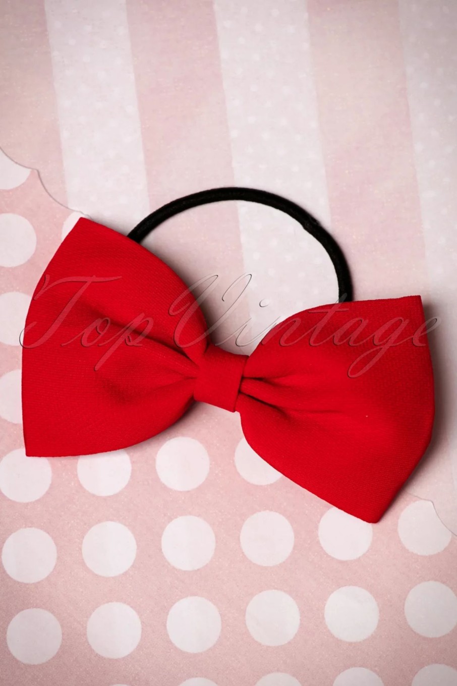 Banned Retro Haarschmuck | Lovestruck Bow Haargummi In Rot