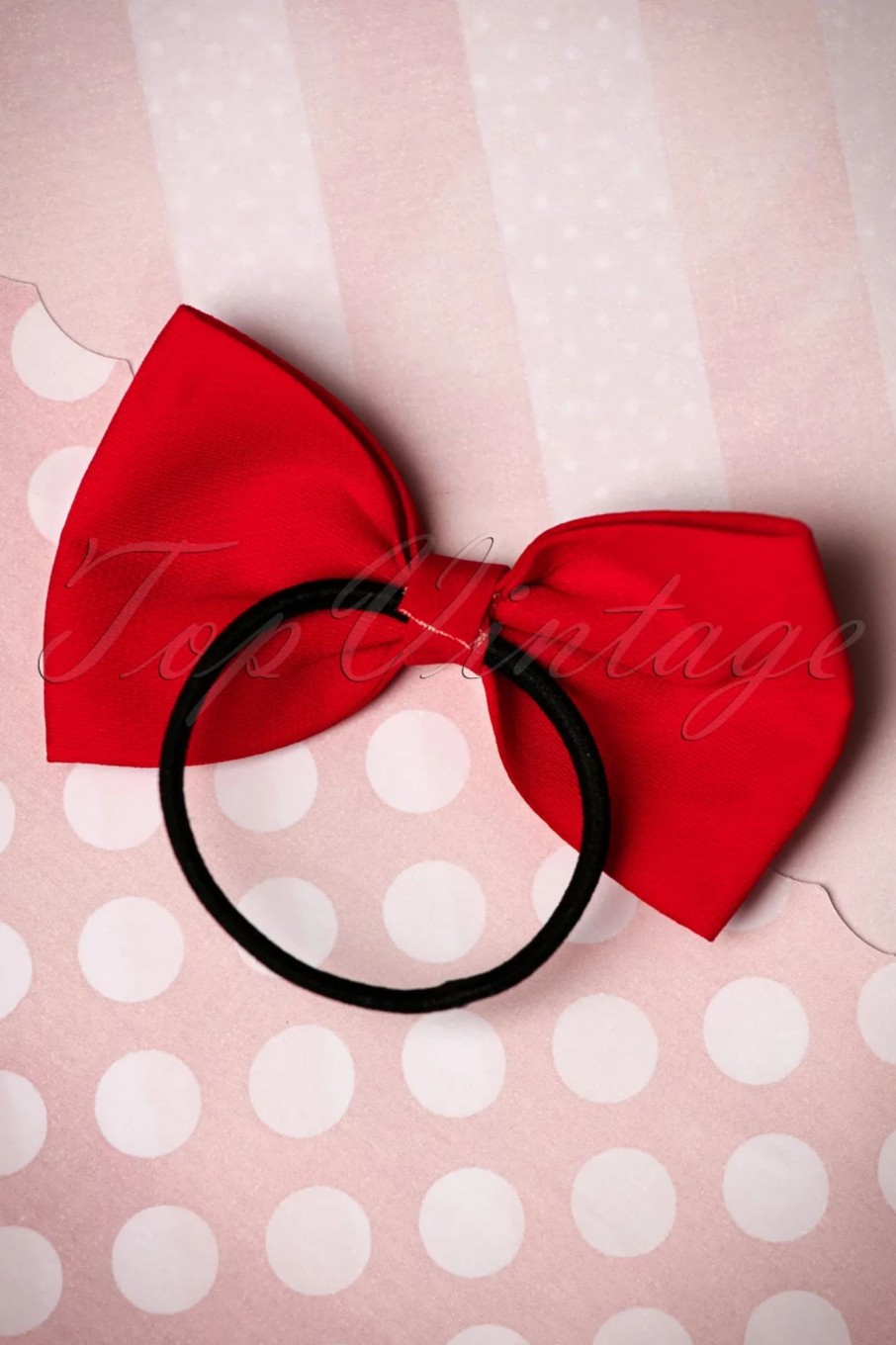 Banned Retro Haarschmuck | Lovestruck Bow Haargummi In Rot