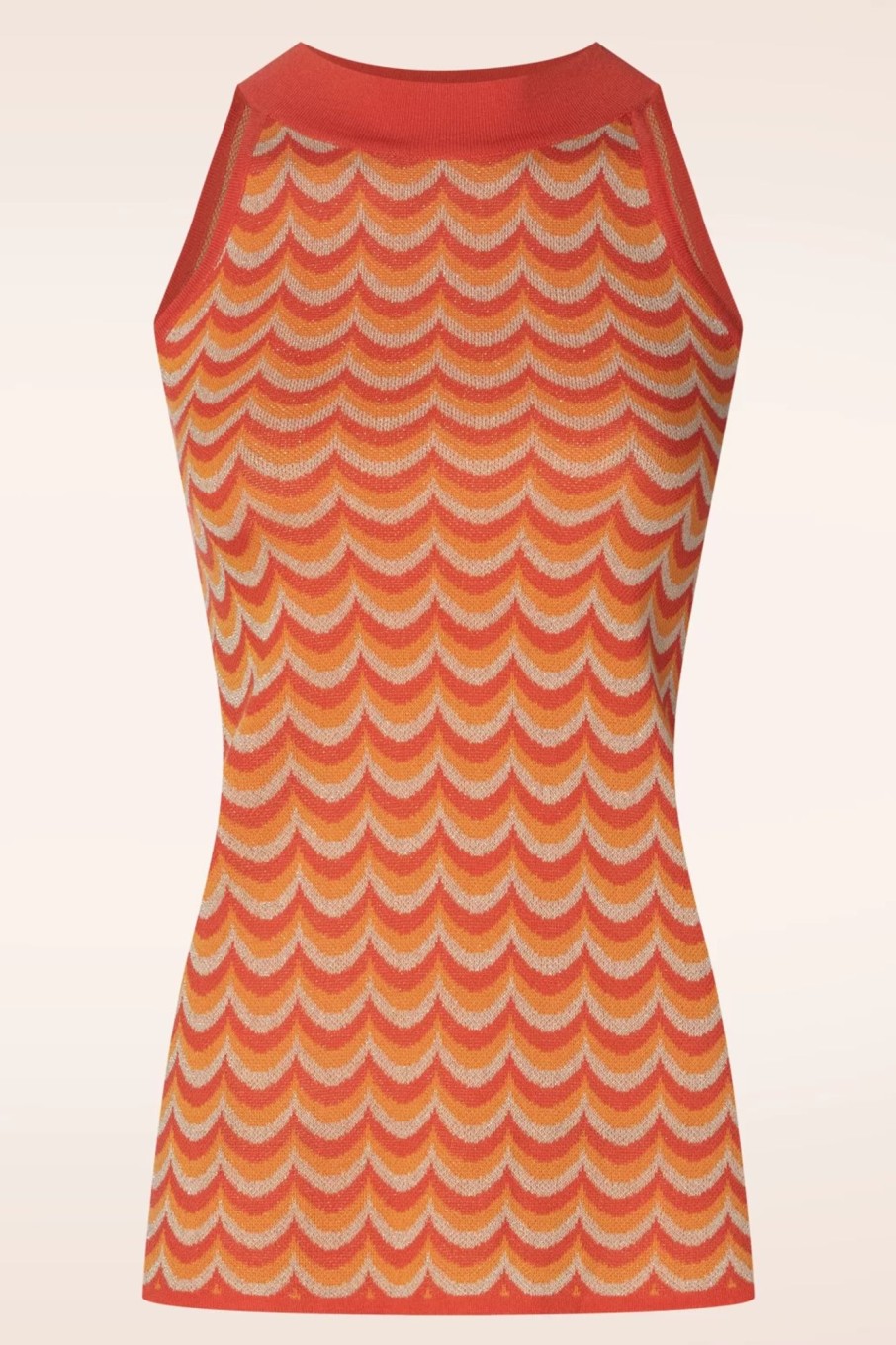 WNT Collection Tops | Jessie Waves Top In Orange