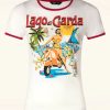 Queen Kerosin T-Shirts | Lago Di Garda T-Shirt In Gebrochenem Weis