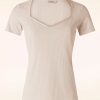 Banned Retro T-Shirts | Fara Top In Creme